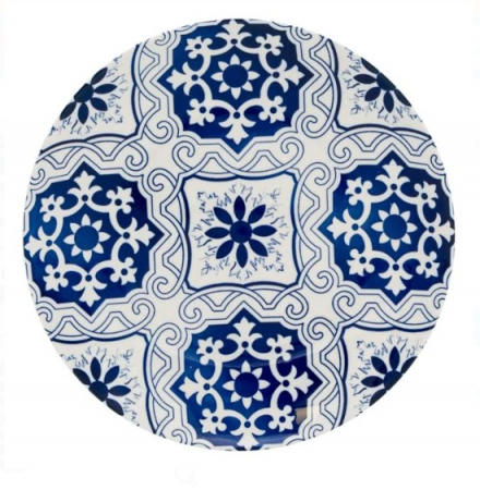 Set 6 farfurii albastre pentru servire din portelan [1]