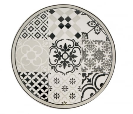 Set 6 farfurii albastre pentru servire din portelan [1]