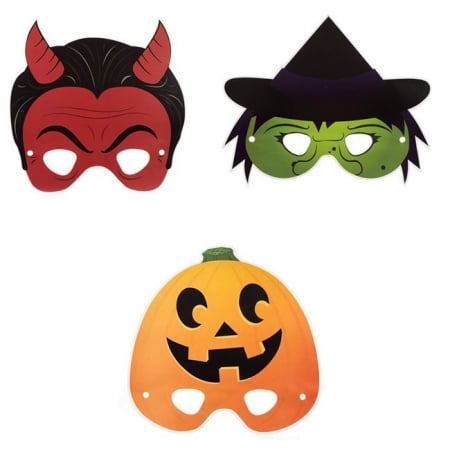 Articole Halloween - Masti Hârtie Halloween:Transformă-te în Personajul Preferat