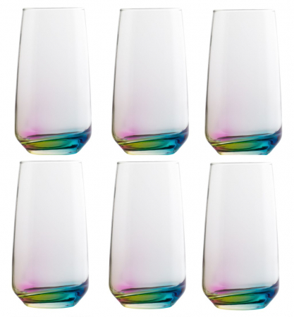 Articole Bucatarie - Set 6 pahare Curcubeu pentru bauturi