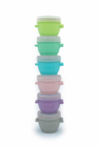 SET 6 RECIPIENTE SILICON SNAP&GO, MELII, 59 ML [1]