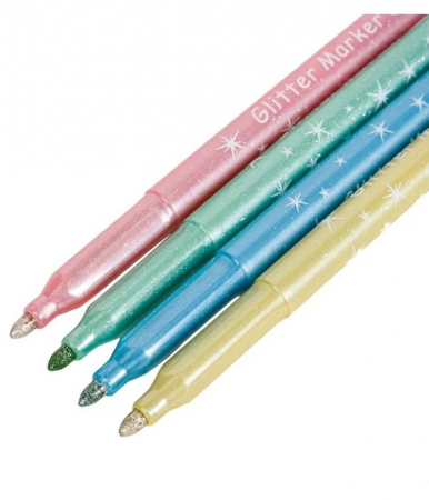 Set 8 carioci glitter cu varf mediu [1]