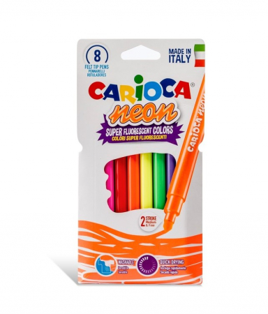Carioci - Set 8 carioci lavabile cu varf conic