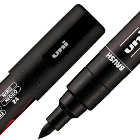 Set 8 markere cu vârf tip pensulă POSCA PC-5BR [2]