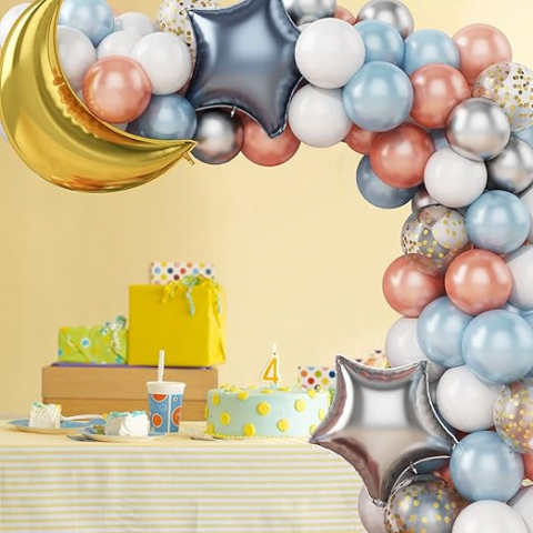Set 81 Baloane Arcadă cu Mesaj "Happy Birthday" – Multicolor [5]