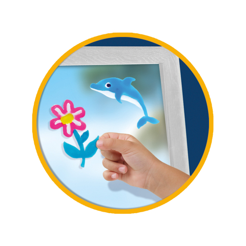 Set creativ pentru copii acuarele pentru ferestre stickere,+6 ani [3]