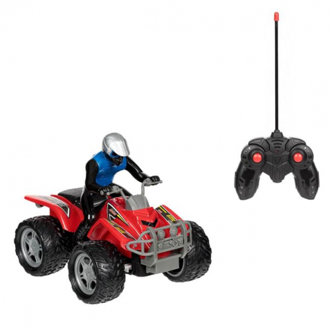 Masinute si vehicule cu telecomanda - Set ATV cu șofer și telecomandă cu sunet și lumini