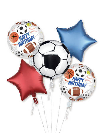 Articole pentru Petrecere - Set baloane petrecere tematică fotbal, 5 piese, 45x45 cm