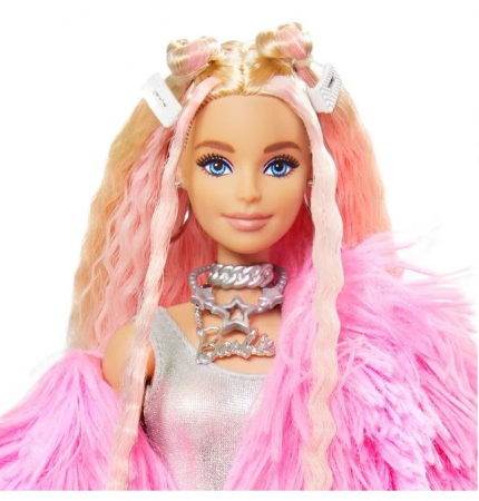 Set Barbie Extra Fluffy cu jacheta roz si unicorn [2]