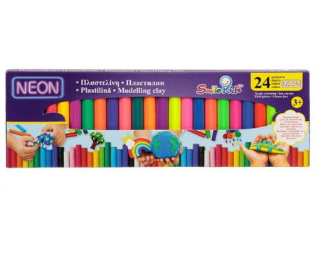 Plastilina - Set batoane plastlina -24 culori NEON