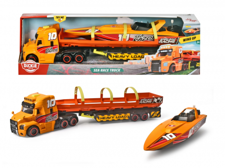 Masinute, Motociclete, Elicoptere, Avioane & Trenulete - Set Camion și Barcă 41cm 