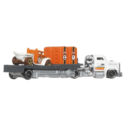 SET CAMION SI MASINA HOT WHEELS SUPER RIGS HEAVY DOODY DUMPER [4]