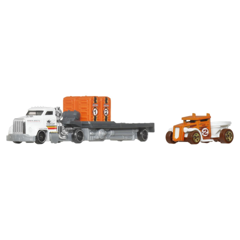 SET CAMION SI MASINA HOT WHEELS SUPER RIGS HEAVY DOODY DUMPER [1]