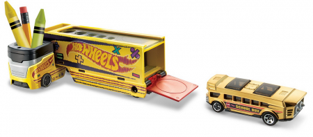 Set Camion și Mașină Sport Hot Wheels Pencil Pusher  [1]