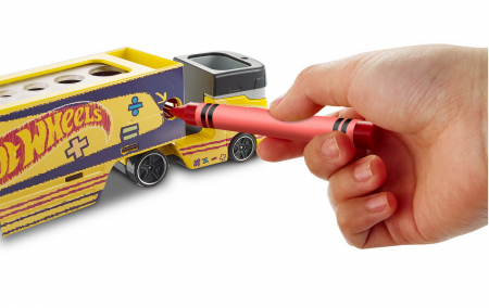 Set Camion și Mașină Sport Hot Wheels Pencil Pusher  [2]