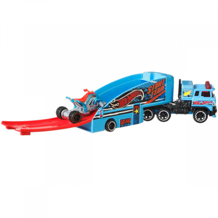 Set Camion și Mașină Sport Hot Wheels Stuntin Semi  [5]