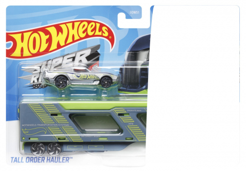 Jocuri si articole copii - Set Camion Si Masina Sport Hot Wheels Tall Order Hauler