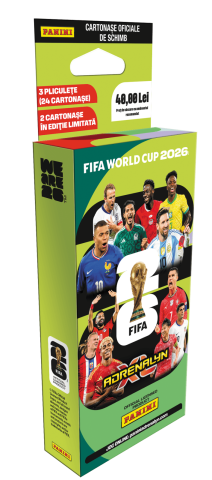 Colecția Panini - Set cartonase World Cup Eco-Blister, Panini FIFA World Cup Adrenalyn XL 2026