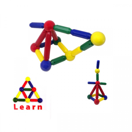 Jocuri si Jucarii Educative - Set constructie Joc Magnetic 18 piese
