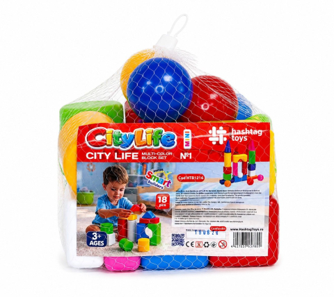 Jocuri si articole copii - SET CONSTRUCTII CITY LIFE MINI 1 PLASA