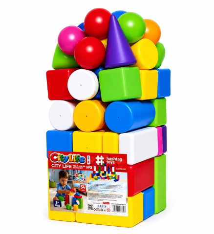 Jocuri si articole copii - SET CONSTRUCTII CITY LIFE MINI 3 PLASA