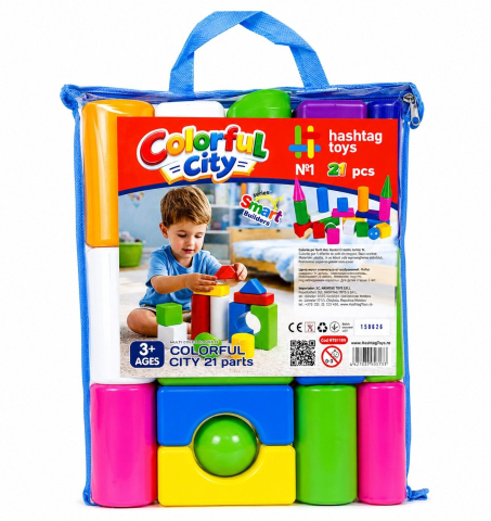 Jocuri si articole copii - SET CONSTRUCTII ORASUL COLORAT 1