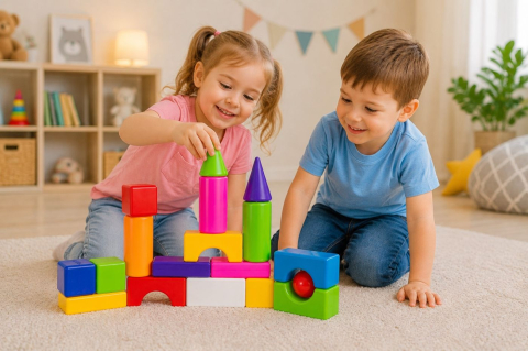 SET CONSTRUCTOR BLOCURI MULTICOLORE [2]