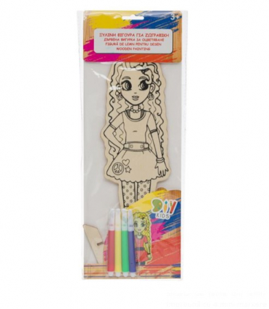 Set creatie Figurina Fata cu 4 markere [2]