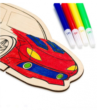Set creatie Figurina Masina cu 4 markere [1]