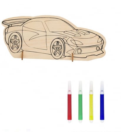 Set creatie Figurina Masina cu 4 markere [0]