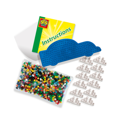 Set creativ 1400 Margele de calcat cu accesorii incluse,tematica Masina Glow in the Dark [1]