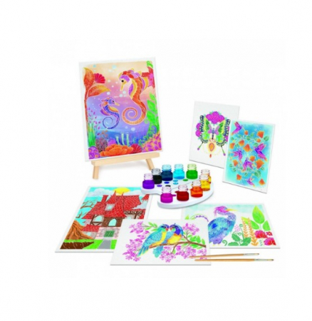 Set creativ Atelierul de pictura Aquarelle  cu accesorii incluse [5]