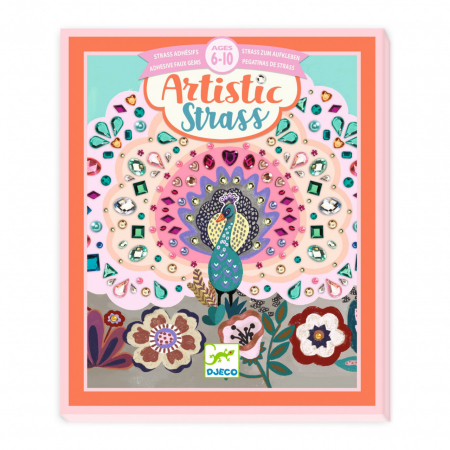 Jocuri si Jucarii Educative - Set creativ cu strasuri Frumusete salbatica-Creeaza felicitari elegante,+6 ani