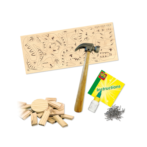 Set creativ de constructie - Dinozauri din lemn [1]