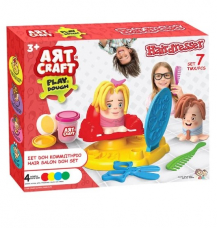 Produse art & craft-Lucru manual - Set creativ de modelare Salonul de coafura cu accesorii incluse