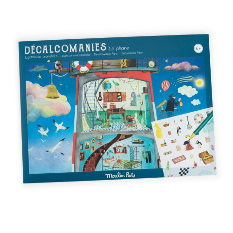 Idei de Cadouri Adulti si Copii - Set creativ de transfer Farul, Moulin Roty