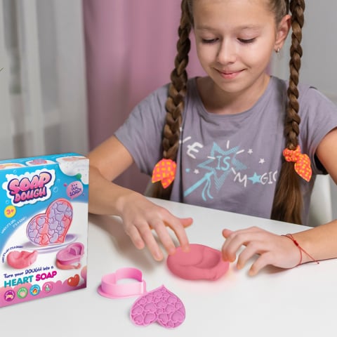 Set creativ DIY Strigo Fa-ti propriul sapun,model Inima mov pastel,+3 ani [2]