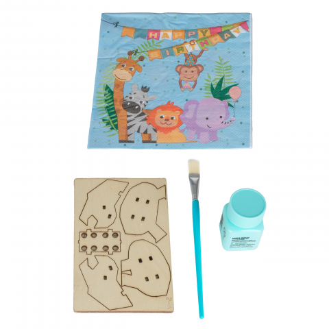 Set creativ Strigo ,,PAPER PATCH’ PUZZLE DINOZAUR DIN LEMN, 235041 [1]
