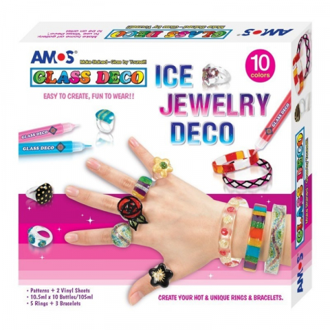 Jocuri si articole copii - Set creativ pentru copii-Bijuterii pictate cu accesorii incluse,+6 ani