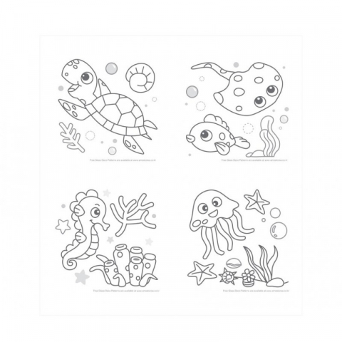 Set creativ pentru copii-Vietati marine pictate cu accesorii incluse,+4 ani [1]