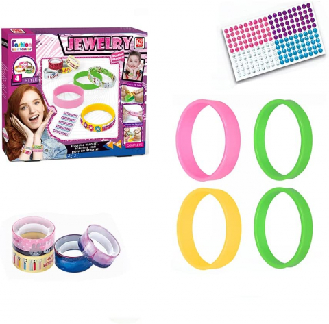 Set creativ pentru creat bratari cu accesorii incluse, +6 ani [1]
