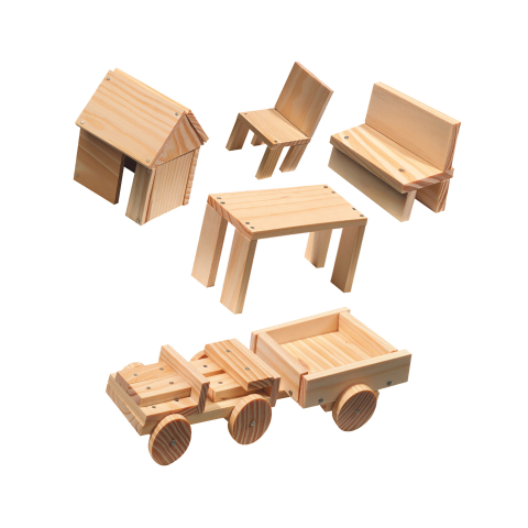 Set creativ -Primele Constructii din lemn,5-8 ani [1]