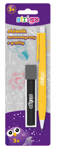 Blister Creion mecanic Strigo + rezervă HB, mină 0.2 mm [1]