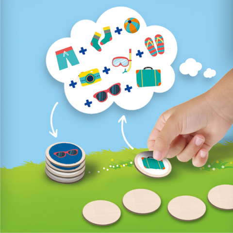 Set de 3 jocuri copii pentru petrecere - Dame, Memorie si Vacanta [5]