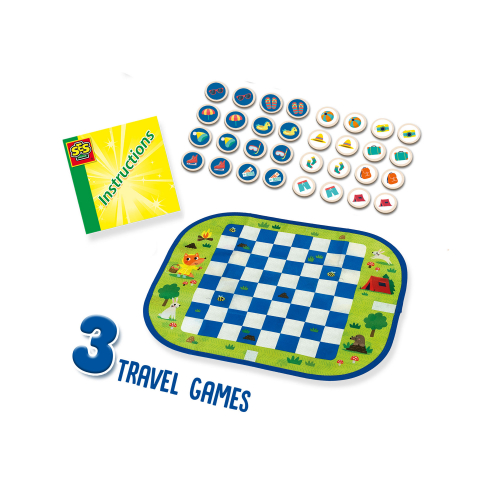 Set de 3 jocuri copii pentru petrecere - Dame, Memorie si Vacanta [1]