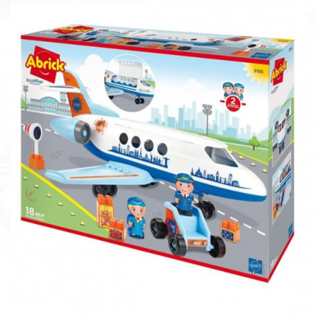 Set de constructie Avion cu cuburi si figurine [2]
