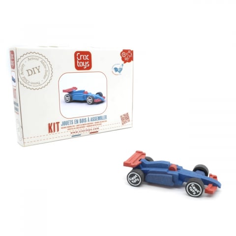 Jocuri si articole copii - Set de constructie masina de curse, Croc toys