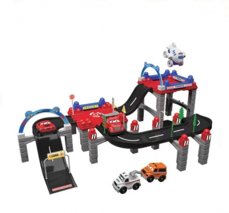 Seturi  de constructie - Set de constructie Pista cu garaj