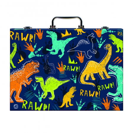 Set de Desen Deluxe cu 100 Accesorii Dinozaur  [3]