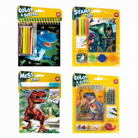 Jocuri si articole copii - SET DE DESEN POCKET DINOSAURS